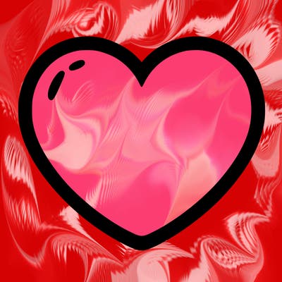 a blank heart