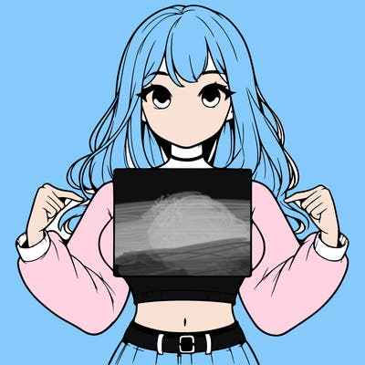 girl holding a blank sign in a long sleeve crop top