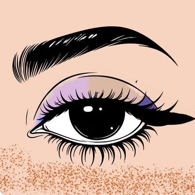 eye closed realistic