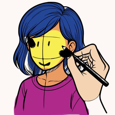 drawing a realistic person