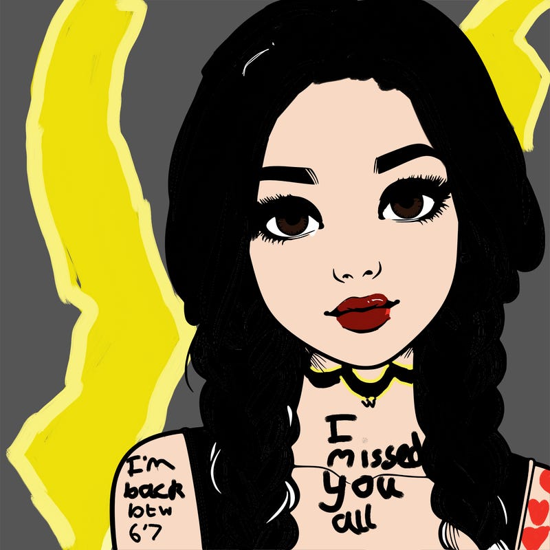 realistic girl with braids