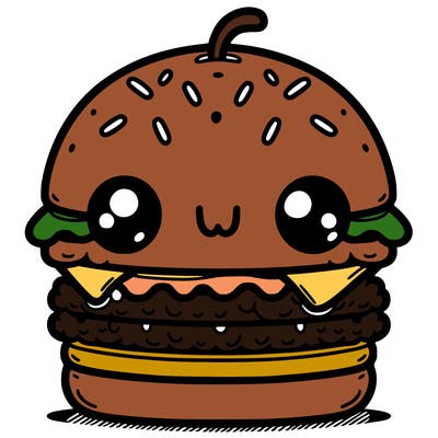 burger cute