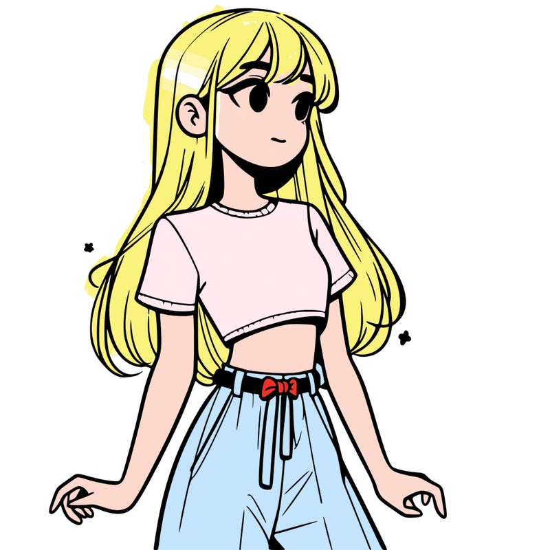 girl in a cute crop top