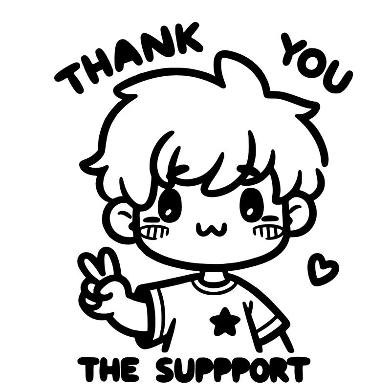 thank you for the support