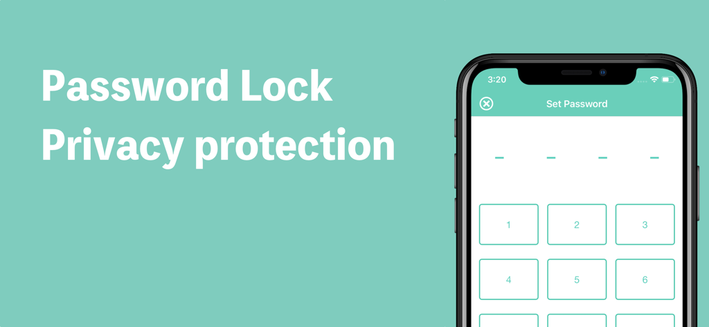 Family Weight Tracker - Tela de bloqueio de senha e proteção de privacidade para o aplicativo móvel Family Weight Tracker
