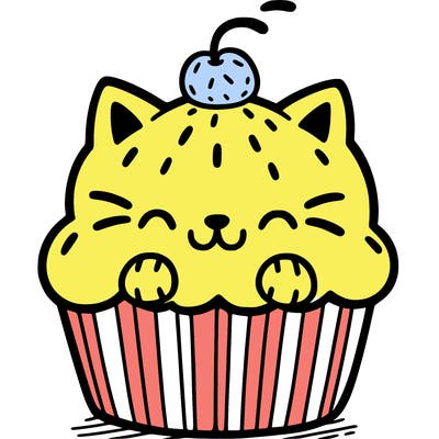 cat cupcake