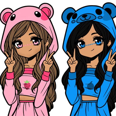 teen girl in animal costume