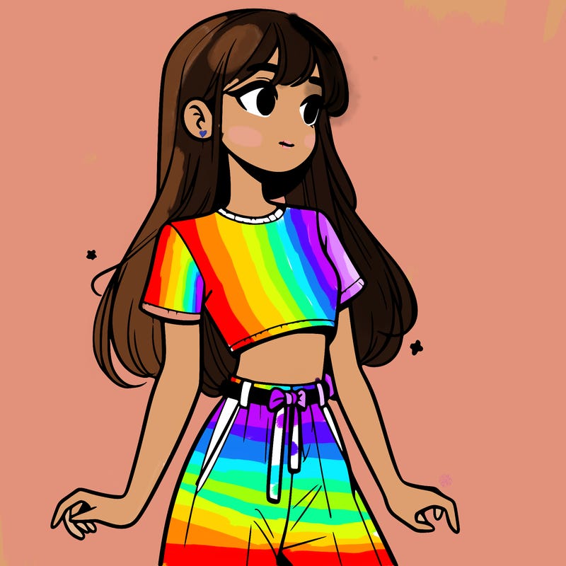 girl in a cute crop top