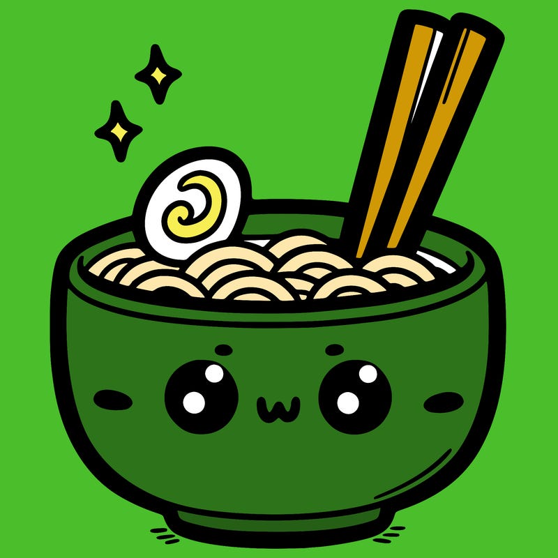 kawaii ramen soup