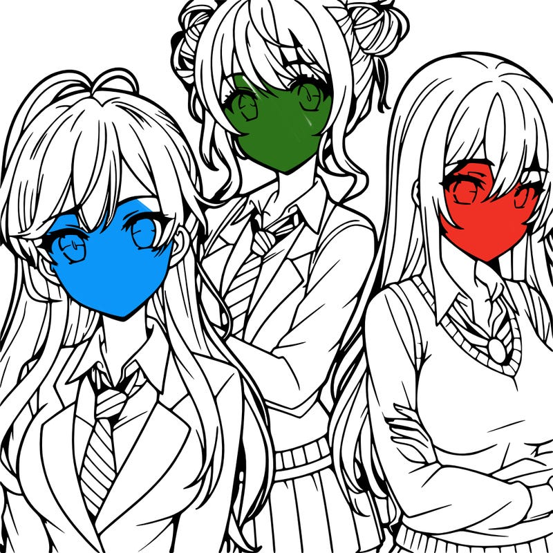 anime girls teenagers