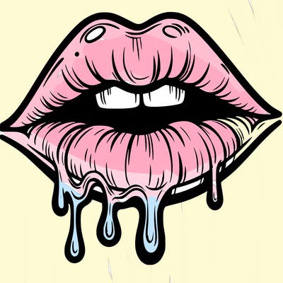lips that look realistic and drip