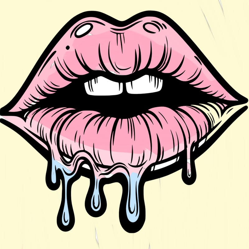 lips that look realistic and drip