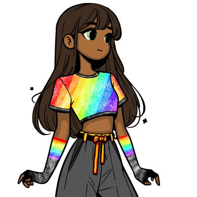 girl in a cute crop top