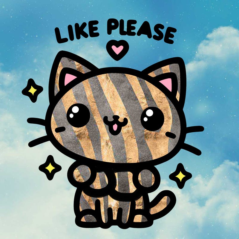 cute cat saying "like please"
