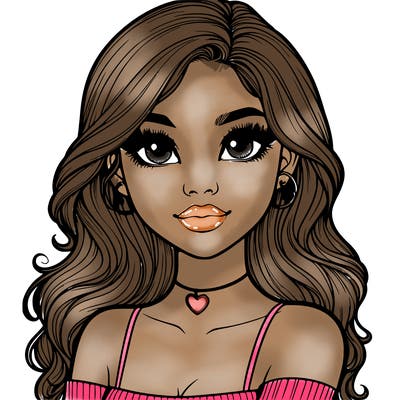 realistic pretty girl