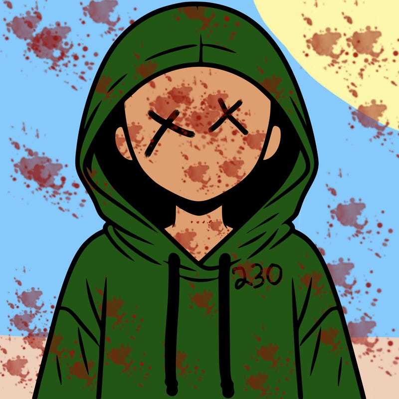 faceless girl in hoodie