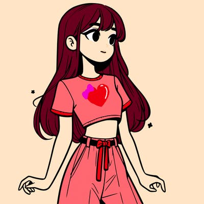 girl in a cute crop top