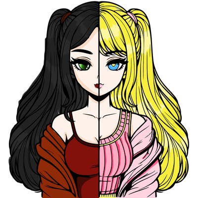 realistic girl split