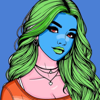 detailed realistic girl