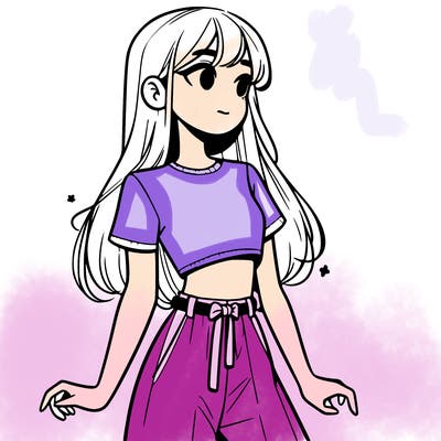 girl in a cute crop top