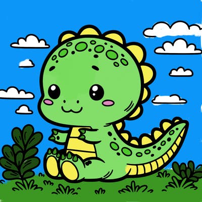cute adorable dinosaur