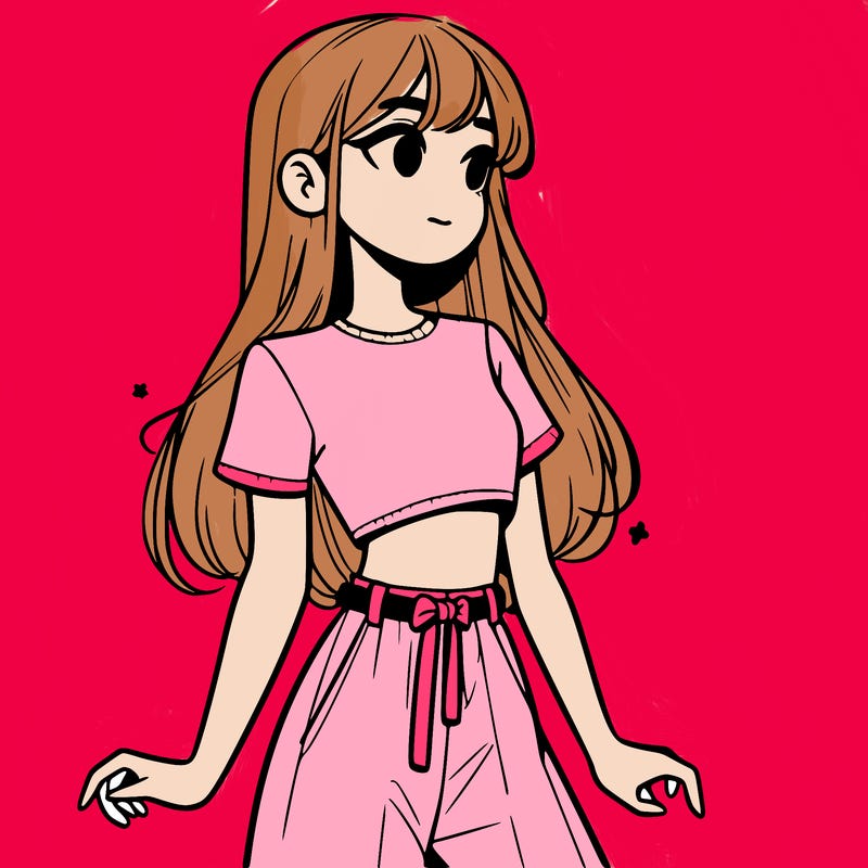 girl in a cute crop top