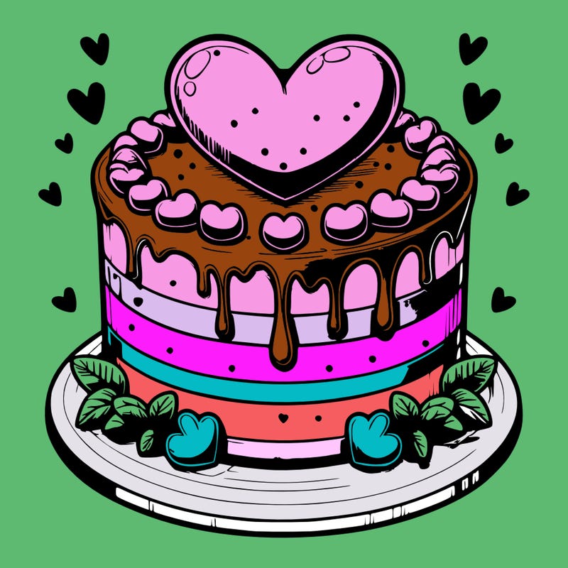 realistic heart cake