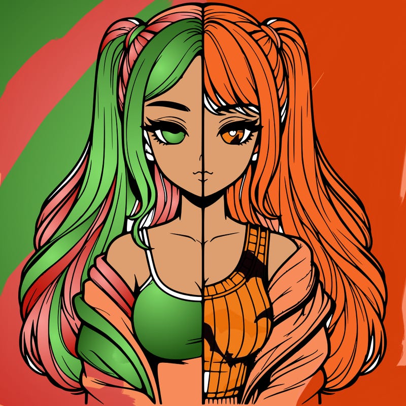 realistic girl split