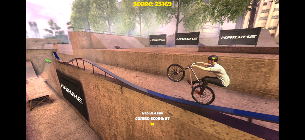 Shred! 2 - ft Sam Pilgrim 2023 - Un ciclista di mountain bike esegue un trick manuale su una sporgenza di cemento in un bike park urbano