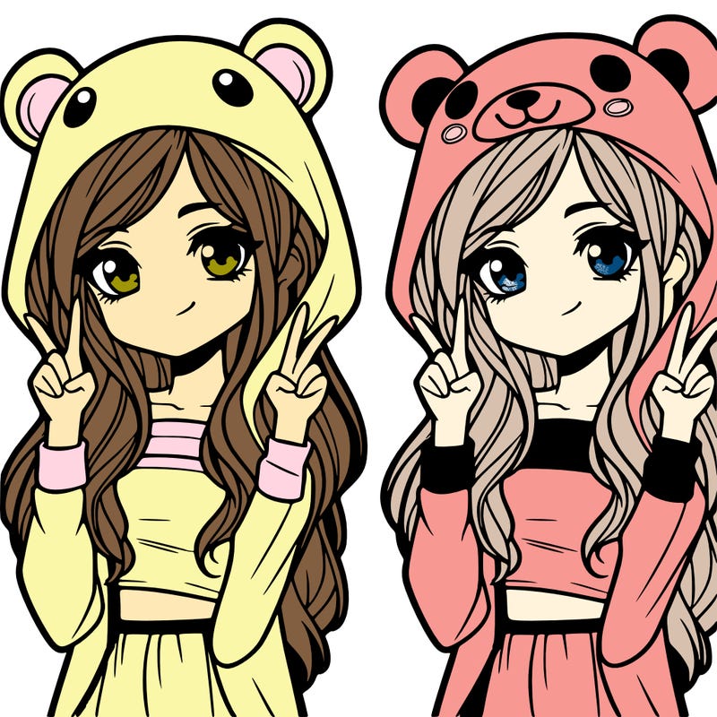 teen girl in animal costume