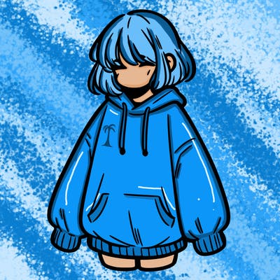 girl in baggy sweat shirt