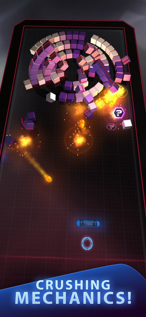 Micro Breaker - Action-packed 3D brick breaker gameplay with crushing mechanics.