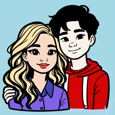 black woman and asian man couple