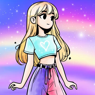 girl in a cute crop top