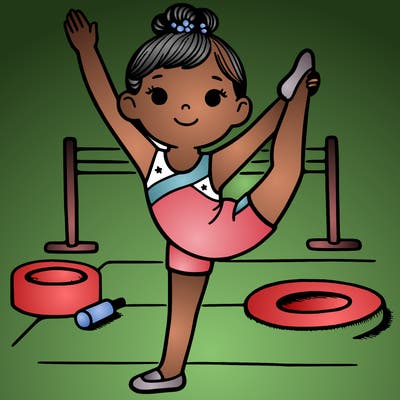 a girl gymnastics