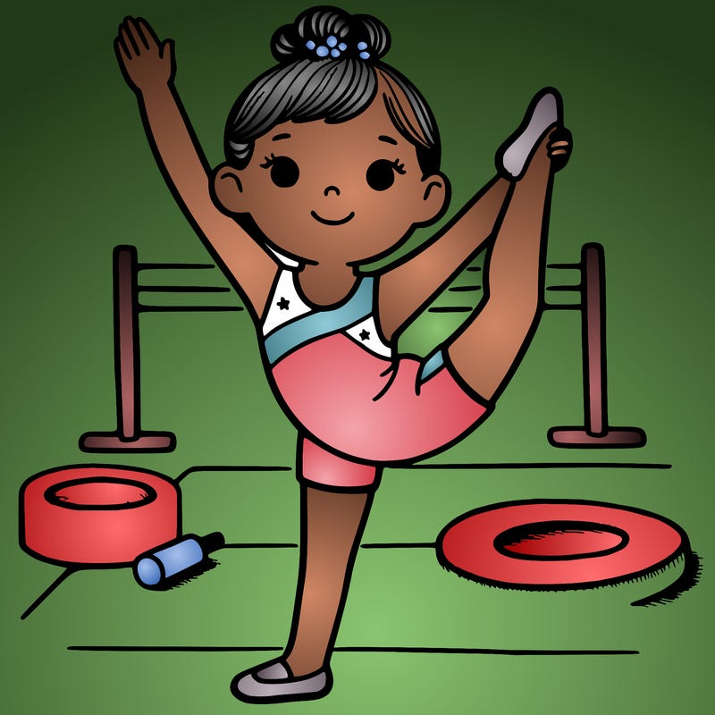 a girl gymnastics