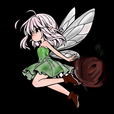 manga fairy flying