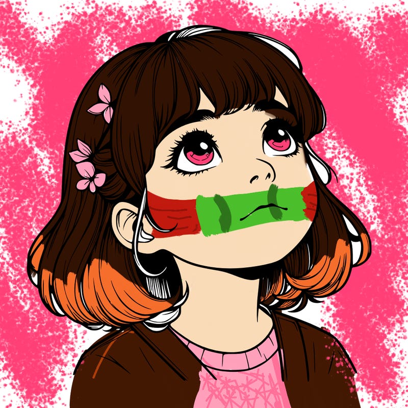 realistic girl looking up