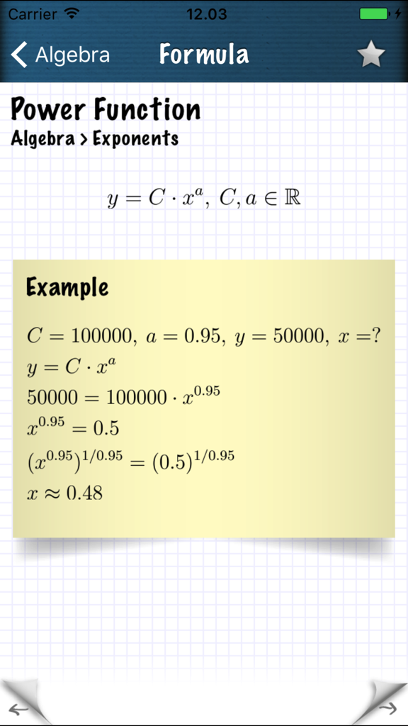 Math Formulas - Ref. Guide - Education App | MWM