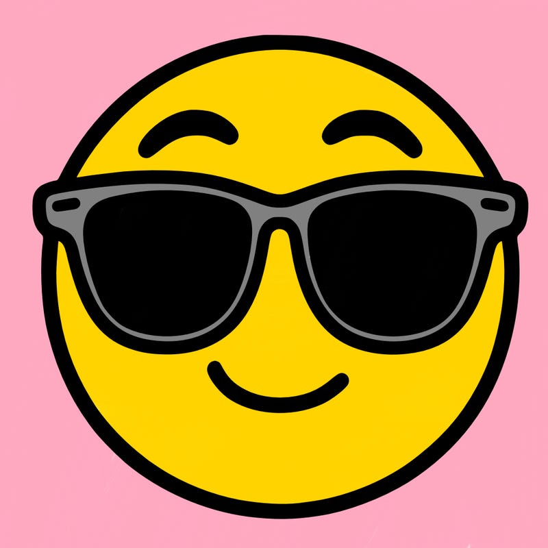 emoji with sunglasses