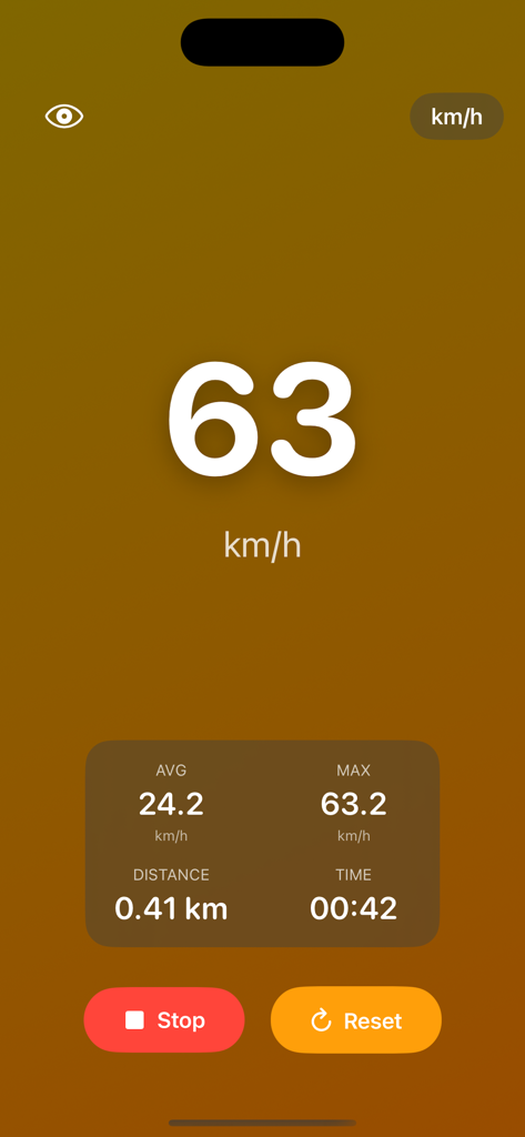 Flash Speedometer- No Ads - Flash Speedometer app interface showing real time speed and trip statistics