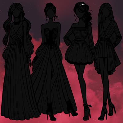 fashion models dresses