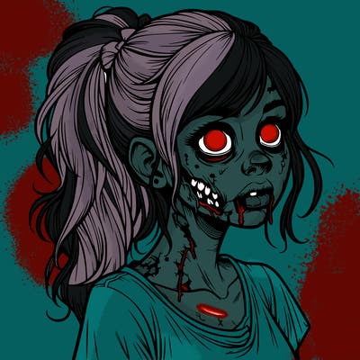 realistic zombie girl
