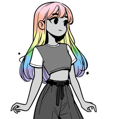 girl in a cute crop top