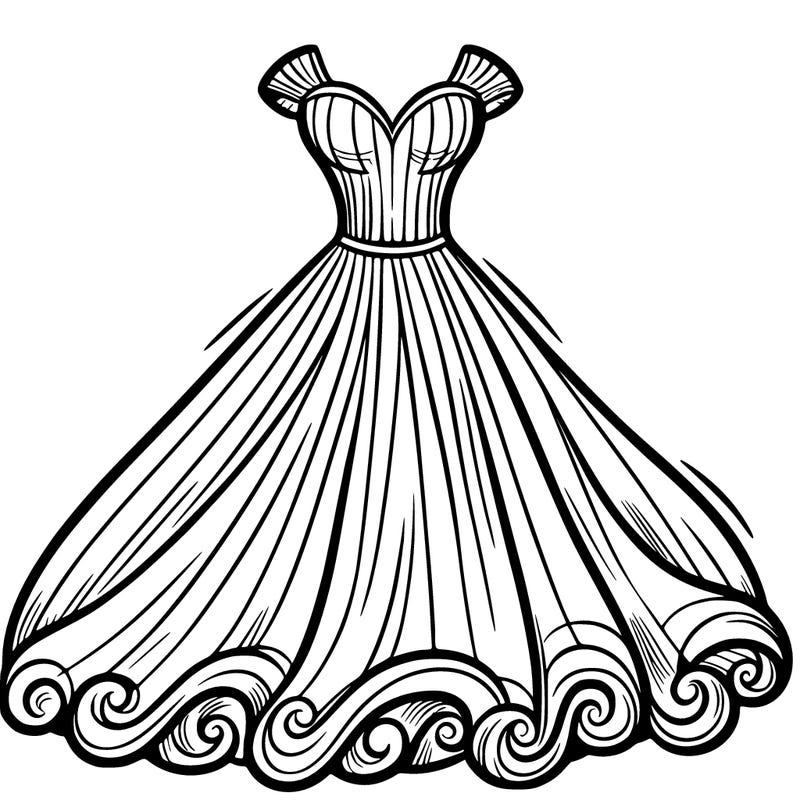 big flowing dress