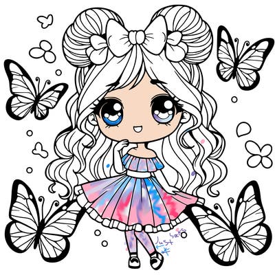 butterfly girl