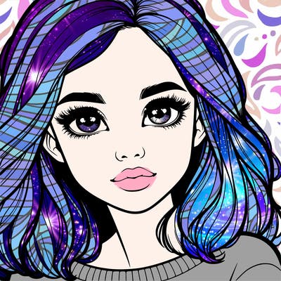 realistic girl whith cute eyes