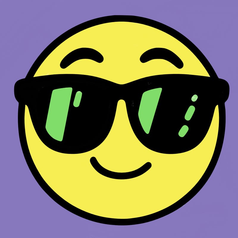 emoji with sunglasses