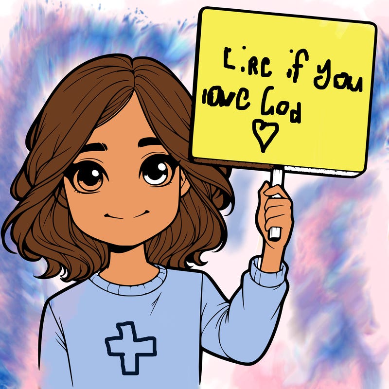 realistic girl holding up a sign