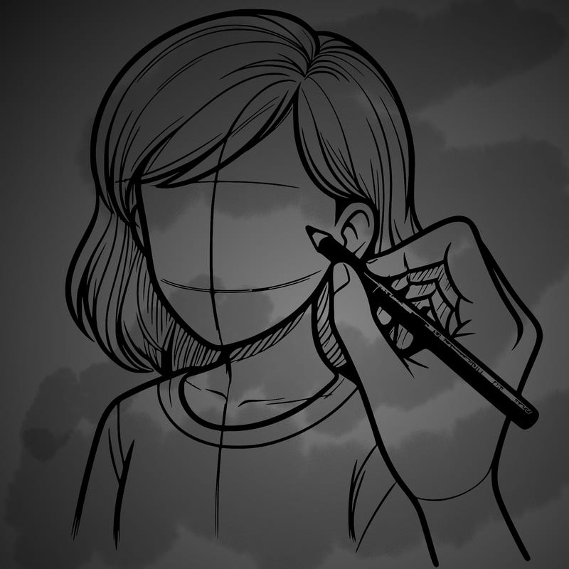 drawing a realistic person